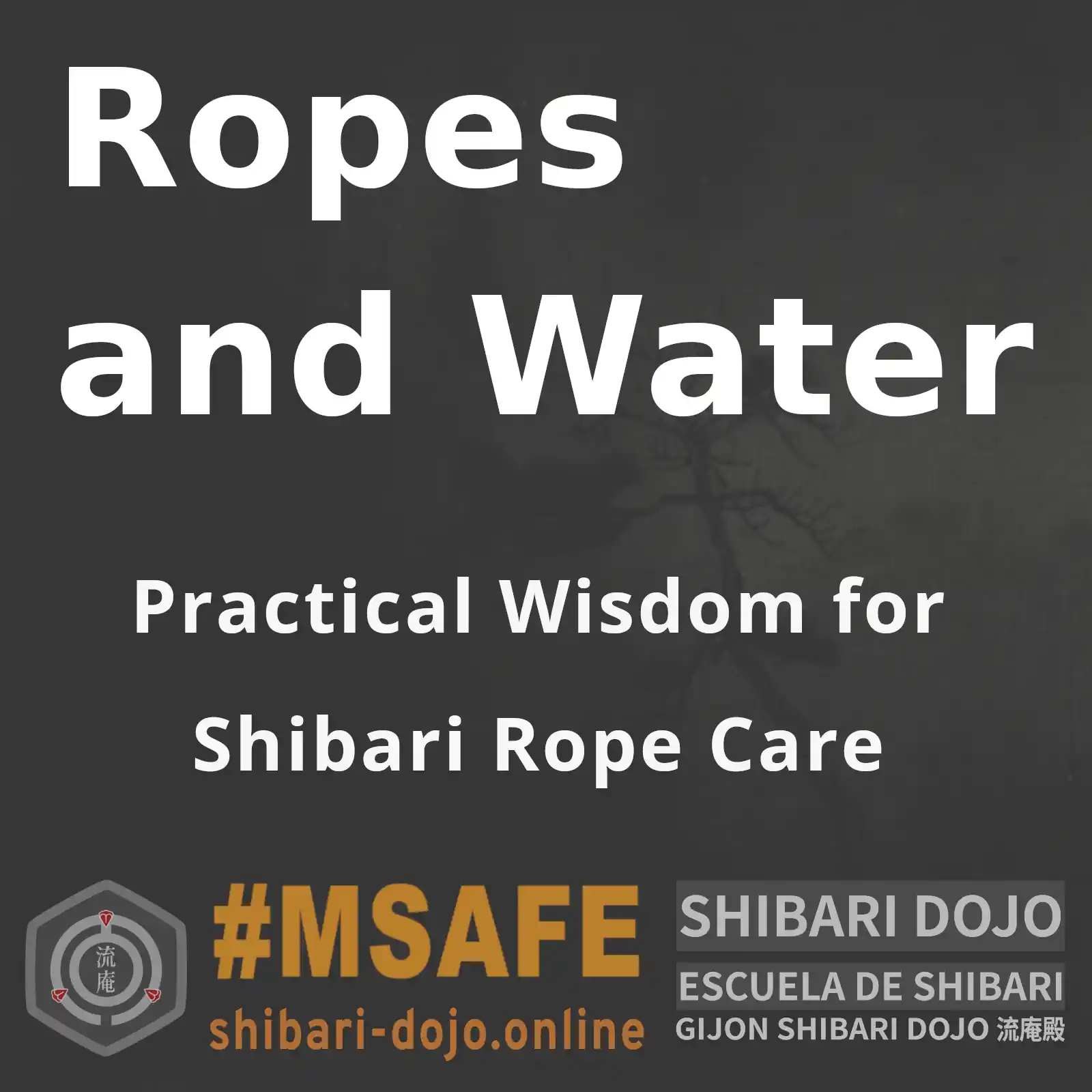 Ropes and Water: Practical Wisdom for Shibari Rope Care